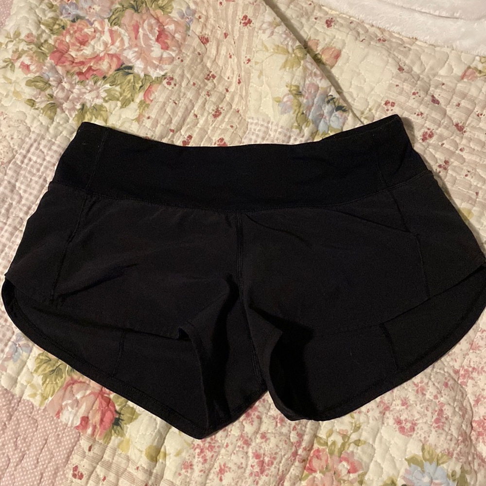 Lululemon Black Speed Up Shorts